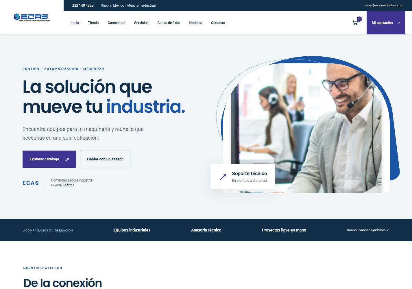 Vista previa del catálogo ECAS en GlobeFixer